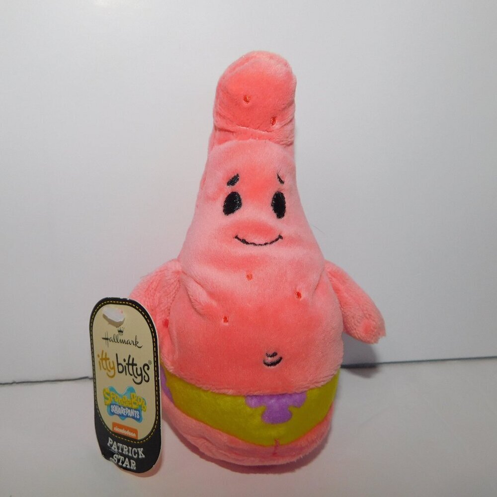 Hallmark Itty Bittys SpongeBob SquarePants Patrick Star Bean Bag Plush NEW w Tag